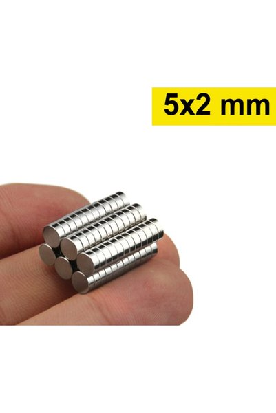 Hdg 1000 Adet Yuvarlak Neodyum Mıknatıs Magnet Çap: 0,5 Cm Kalınlık : 2 Mm
