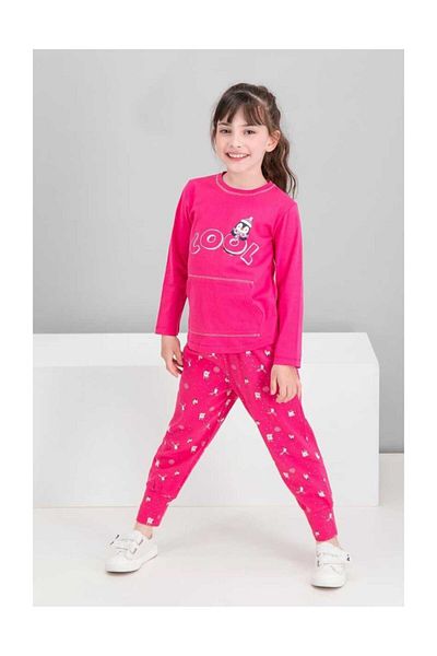 ROLY POLY Cool Penguin Fuchsia Girl's Pajama Set