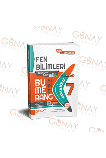 Günay Yayınları 7. Sınıf Bumerang Etkinlikli Fen Bilimleri - Günay Yayınları