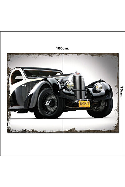Generic Brand Tablou din lemn Bugatti Type 57sc Atlantic 70*100cm