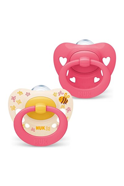 Nuk Signature Saklama Kutulu Silikon Emzik 2Li 6-18 Ay Kız