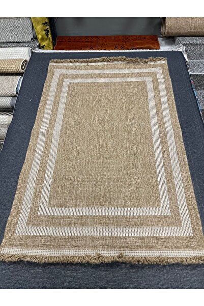 Anatolian Carpet Store İndia Sisal Bordürlü Hasır Dokulu Salon Mutfak Koridor...