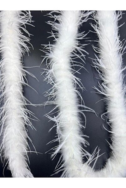 KARAASLAN beyaz Malibu Deve Kuşu Tüyü