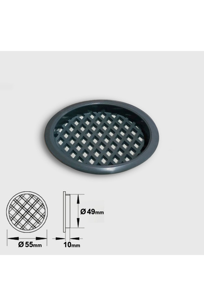 Genel Markalar PLASTİK MENFEZ 50 LİK GRİ