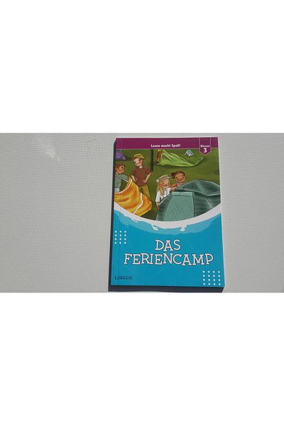 Lingua Yayınevi Das Feriencamp - كتاب القصة الألماني - 3.المستوى - 36 صفحة