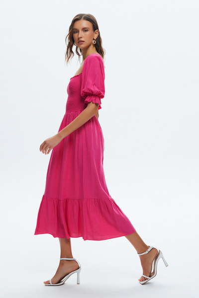 Love My Body Gipeli Kare Yaka Elbise