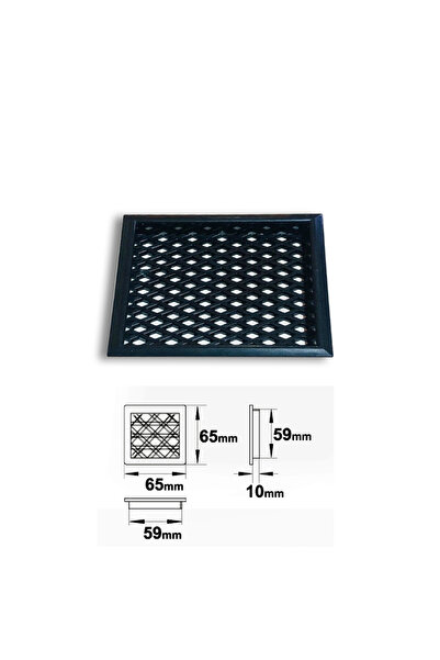 Şen Mobilya PLASTİK MENFEZ KARE SİYAH