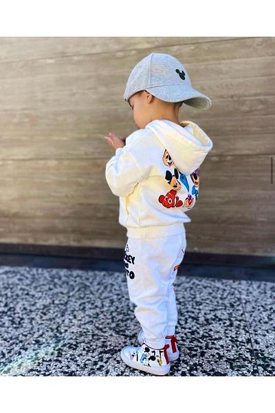 Soft kids Set haine pentru copii cu glugă Mickey Mouse