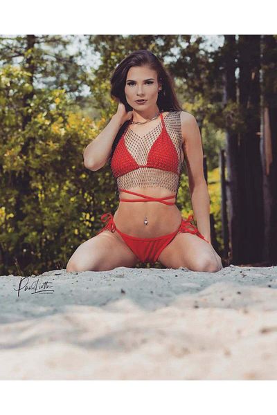 ZEKAS FASHION Crystal Stone Bikini and Bustier Set