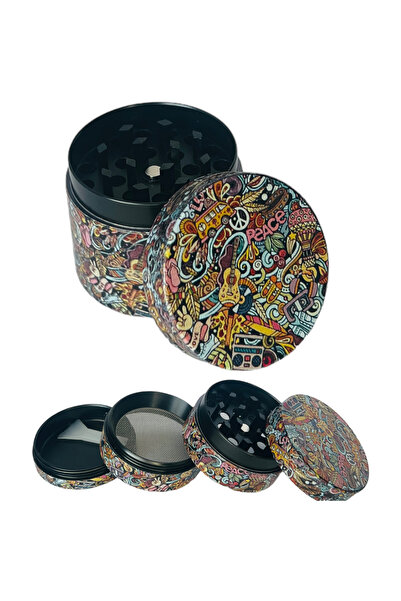 EFOTECH 3D-06-40MM GRINDER 4 Kat Tutun Baharat Öğütücü Parçalayıcı Paslanmaz ...