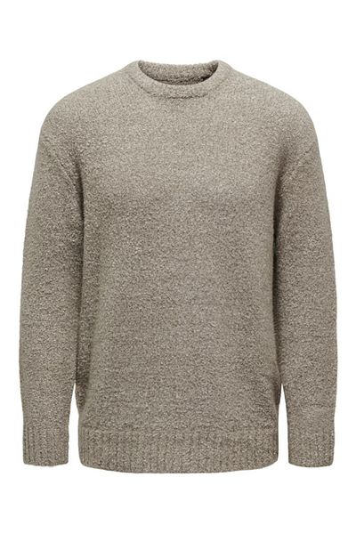 Only & Sons Ανδρικό πλεκτό φούτερ Chinchilla - 22027150