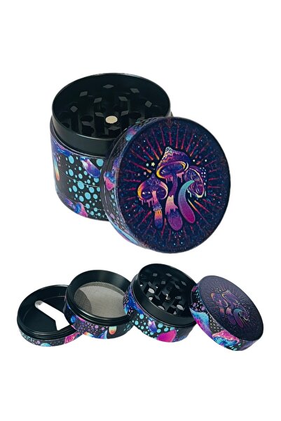 EFOTECH 3D-10-40MM GRINDER 4 Kat Tutun Baharat Öğütücü Parçalayıcı Paslanmaz ...