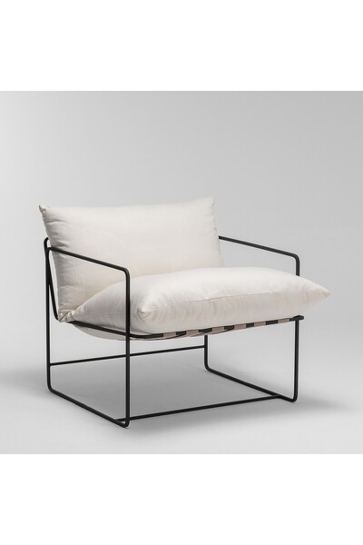 Feroff Loft Berjer Beyaz Minder