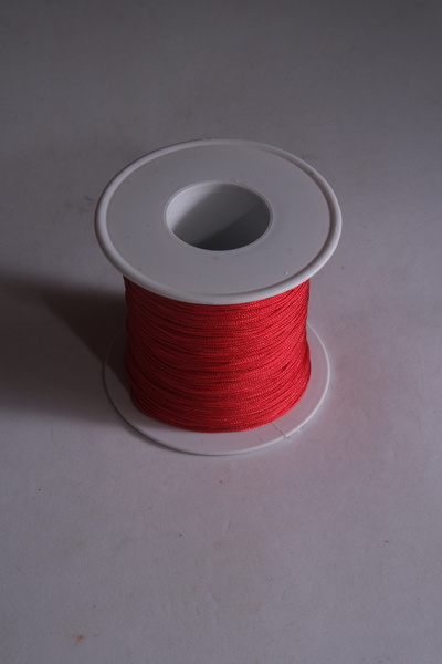 Eskişehir hobi sanat 0.8 Mm 100 Metre Kırmızı Renk Paraşüt Ipi Makrome Bileklik Ipi Kolye Takı Tasarım Ipi
