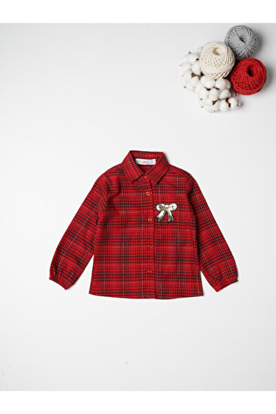 Rise Raba Girl's Embroidered Buttoned Shirt