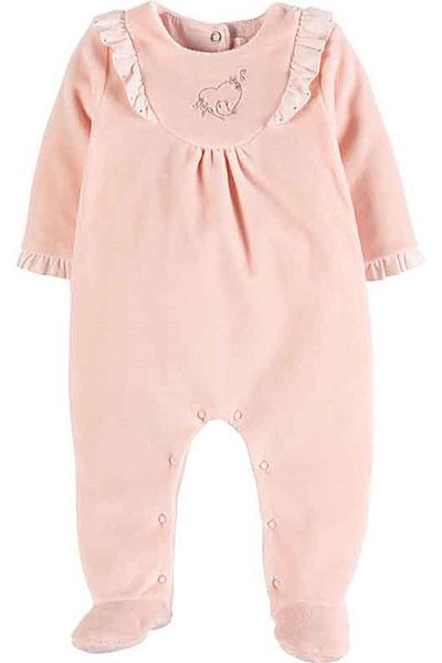 İdilbaby&Mamino IDILBABY&MAMINO Powder Baby Girl Velvet Jumpsuit