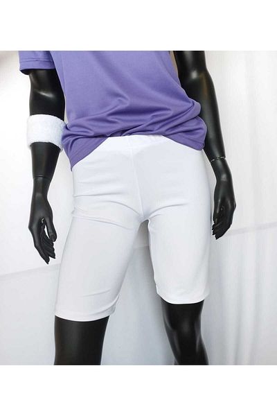 bumerangspor Boomerang stretchy short unisex white leggings