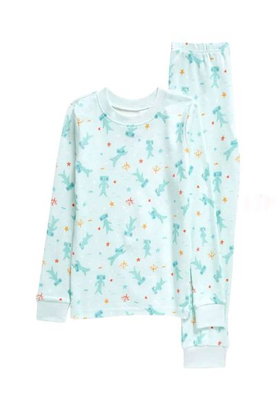 Pink Hippo Kids Unisex Slumberkins Character Printed Cotton Long Sleeve Kids Pajama Set