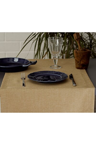 MASSARELLI عداء من الكتان العادي بلون الجمل 40x140 سم