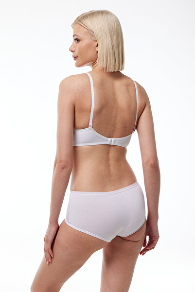 Malabadi White Soft Cup Bra 809 - Soft Texture with Underwire and Non Support