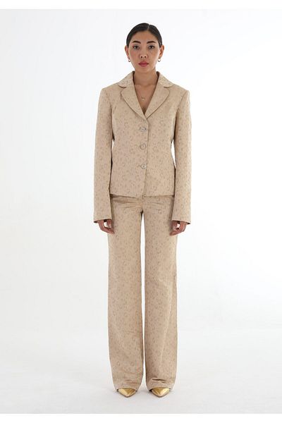Balizza BLZ-GOLD SILVERY NORMAL WAIST PANTS
