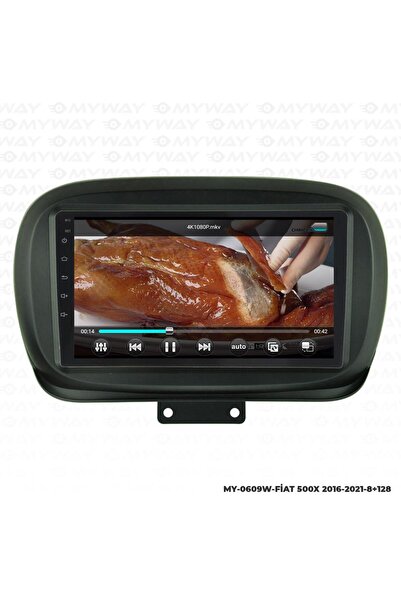 MYWAYY FİAT 500X ANDROİD 12 MULTİMEDYA CARPLAY 4GB RAM+64GB HDD NAVİGASYON EKRAN