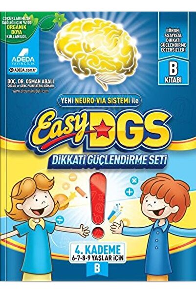Adeda Yayınları Easy Dikkati Güçlendirme Seti 6-9 Yaş B / Osman Abalı / Adeda...