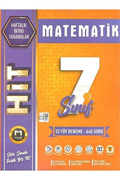 Mozaik Yayınları 7. Sınıf Matematik Hit 32 lı Deneme / Kolektif / Mozaik Yayı...