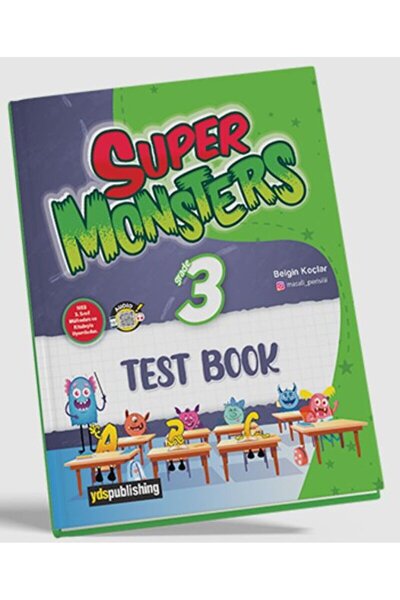 yds publishing Super Monsters Grade 3 - Test Book / Belgin Koçlar / YDS Publi...