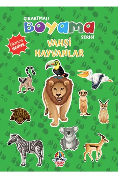 Genel Markalar Çıkartmalı Boyama Serisi - Vahşi Hayvanlar / Anonim / Yağmur Ç...