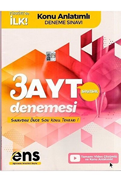 Ens Yayınları AYT Sayısal 3'lü Konu Anlatımlı Deneme / Kolektif / ENS Yayınla...
