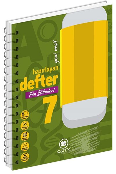 Çanta Yayınları 7. Sınıf Fen Bilimleri Okula Yardımcı Hazırlayan Defter / Kol...