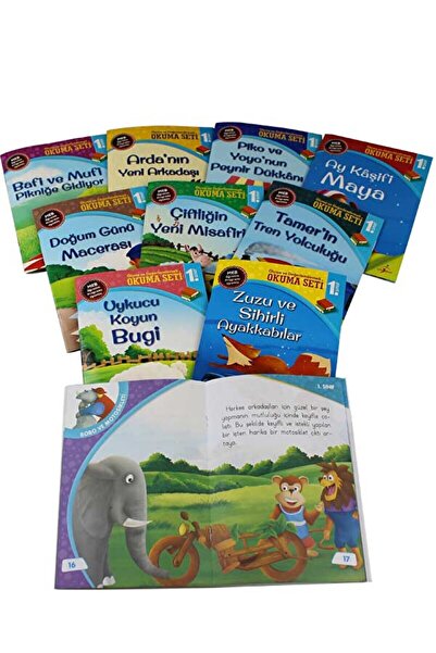 Çocuk Gezegeni 1. Sınıf Ölçme ve Değerlendirmeli Okuma Seti - 10 Kitap / Çocuk Gezegeni / 9786052446034