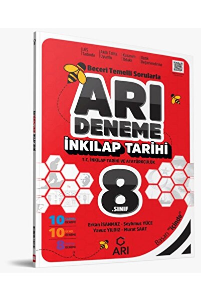 Arı Yayıncılık 8. Sınıf T.C. İnkılap Tarihi ve Atatürkçülük Deneme / Komisyon...