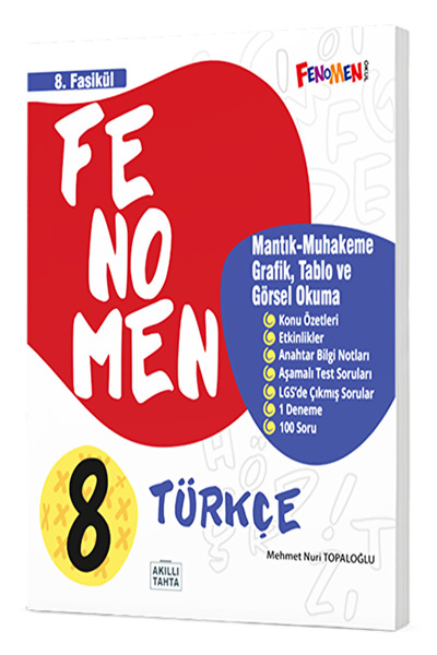 Fenomen Kitap 8. Sınıf Türkçe 8. Fasikül Fenomen Yayınları / Kolektif / Fenom...