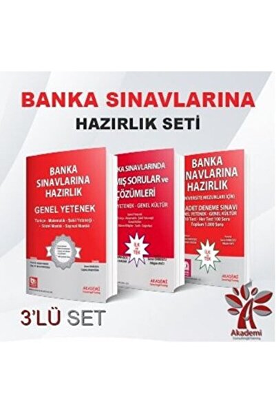 Akademi Consulting Training Banka Sınavlarına Hazırlık Seti 1 (3 Kitap Takım)...
