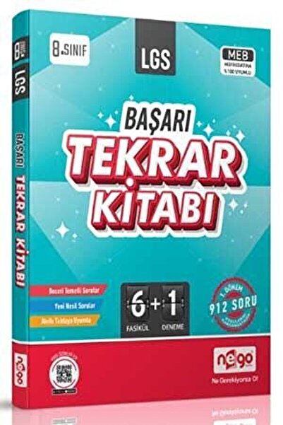 Nego Yayınları 8. Sınıf LGS Başarı Tekrar Kitabı / Kolektif / Nego Yayınları ...