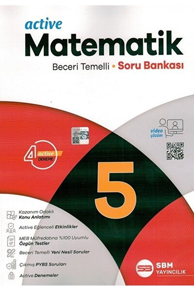 Sbm Yayıncılık 5. Sınıf Matematik Active Soru Bankası / Kolektif / SBM Yayıncılık / 9786059567886