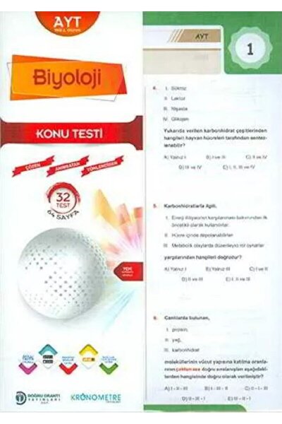 Doğru Orantı Yayınları AYT Biyoloji Yaprak Test / Kolektif / Doğru Orantı Yay...