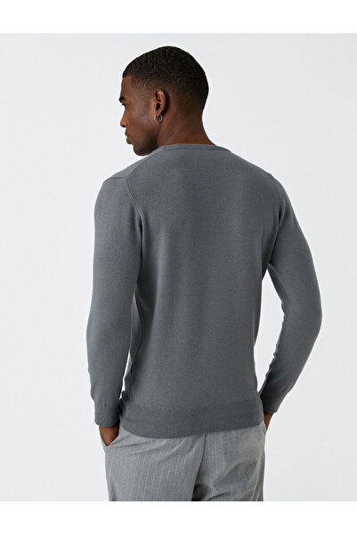 Koton Basic Triko Kazak Bisiklet Yaka