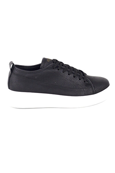 Rainon Store Black Leather Casual Sports Men's Sneakers