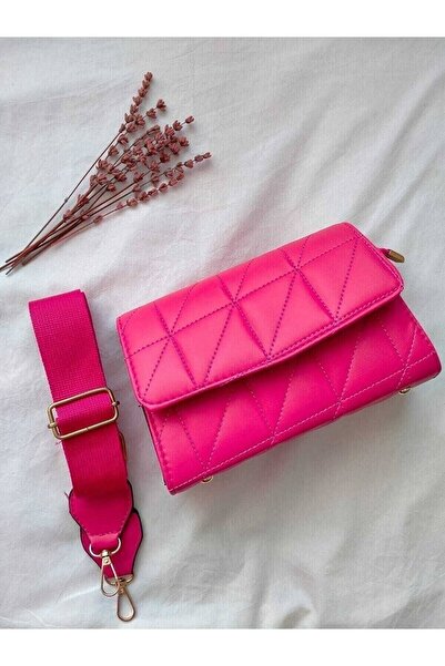 Everglow Jewelry Geantă de umăr matlasată pentru femei cu curea