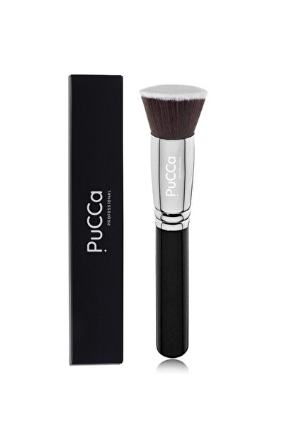 Z'oreya Silver Flat Flat Kabuki Foundation Brush Lichid, lichid, Bb Cream, pudră Perie de față