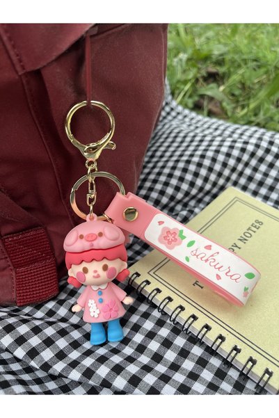 sumicorn Cute Girls Kawaii Bff Friend Keychain and Bag Accessory 2-Piece