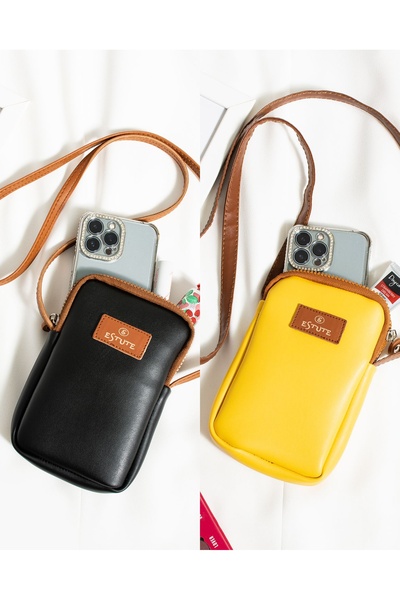 ESTUTE Πολυτελής ρυθμιζόμενη τσάντα χιαστί για τηλέφωνο Unisex 2 Pack