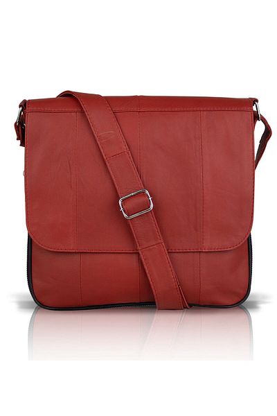 fubileather Crossman Genuine Leather Unisex Cross Messenger Bag