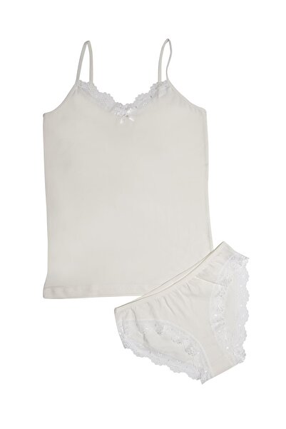 Lumenia طقم سراويل داخلية نسائية بحزام حبل من ecru KOTA6303 مشد ملابس داخلية ...