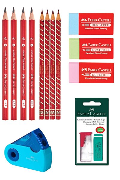 Faber Castell مجموعة المبتدئين باللون الأزرق الكبير