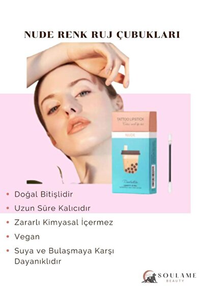 Toptan Bulurum Nude Ruj Çubukları Tattoo Lipstick Nude