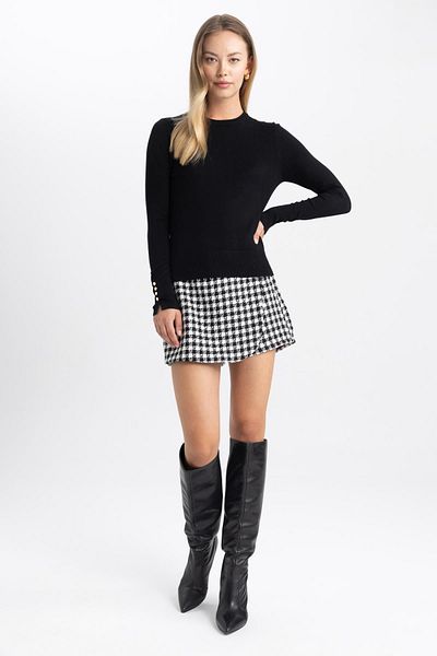 DeFacto Svetr Regular Fit Crew Neck A4713ax23wn